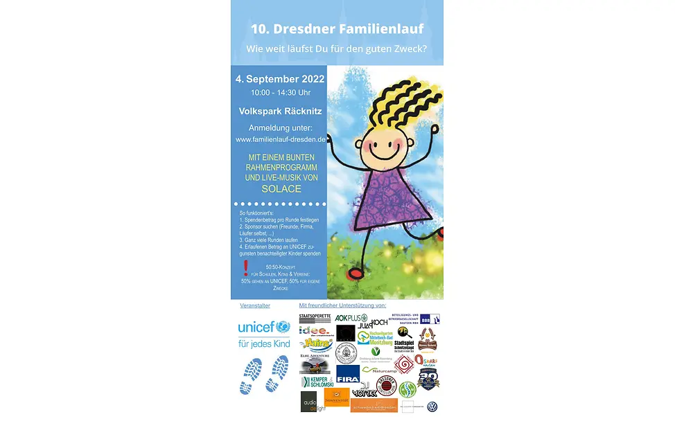 10. Dresdner Familienlauf Flyer zum 10. Dresdner Familienlauf