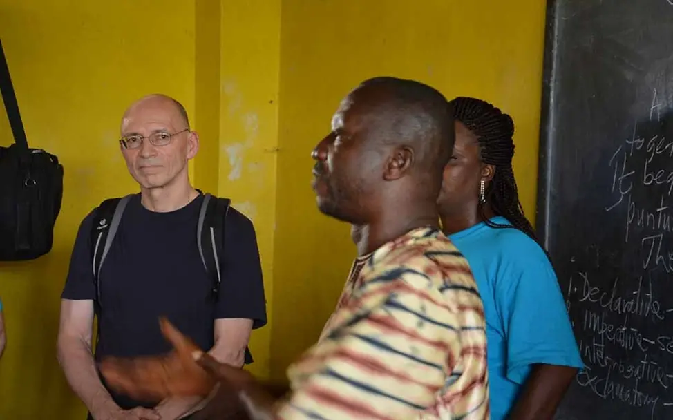 Besuch aus Deutschland in Liberia | ©UNICEF Findel zu Besuch in Liberia
