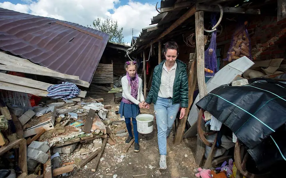 | © UNICEF/Filippov Ukraine Nothilfe: Ein Mädchen