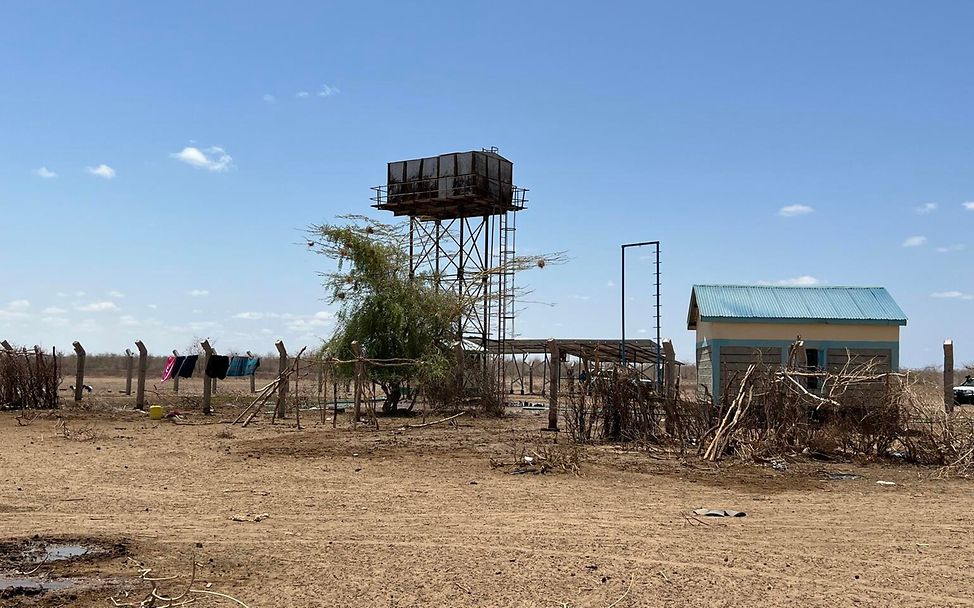 Bohrturm in Garissa. 