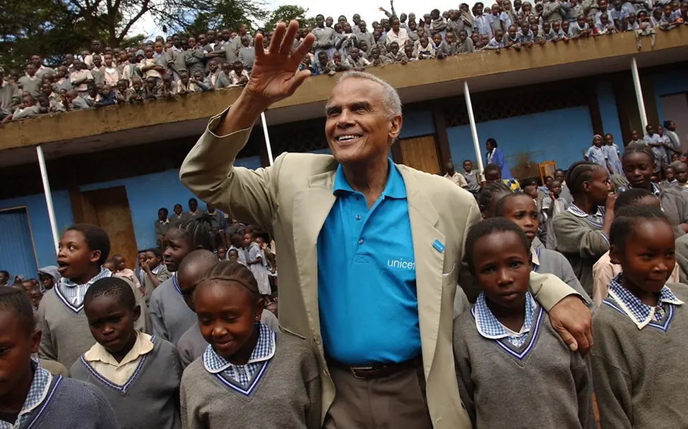 UNICEF-Botschafter Harry Belafonte I UNICEF/Furrer UNI27105_Belafonte