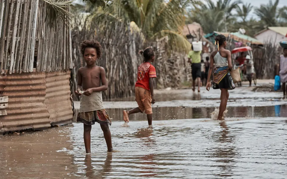 Überschwemmungen nach Wirbelsturm. © UNICEF/UN0845833/Andriantsoarana Madagaskar Überschwemmung