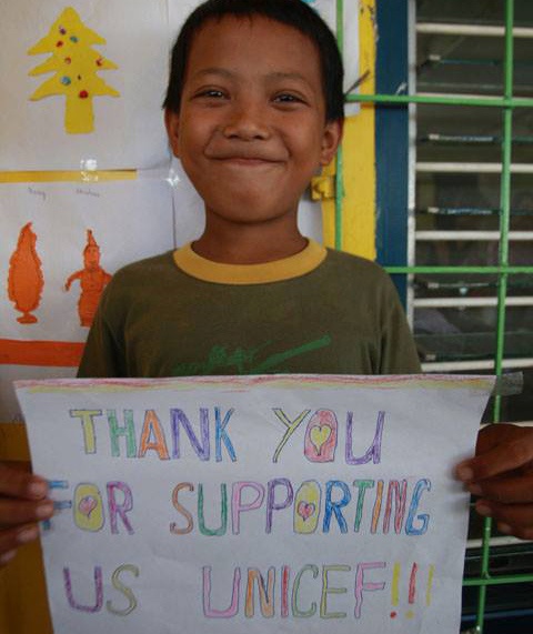 Thank you UNICEF. © UNICEF