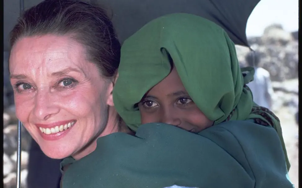 Audrey Hepburn in Äthopien. © UNICEF/Isaac Audrey Hepburn in Äthopien. © UNICEF/Isaac