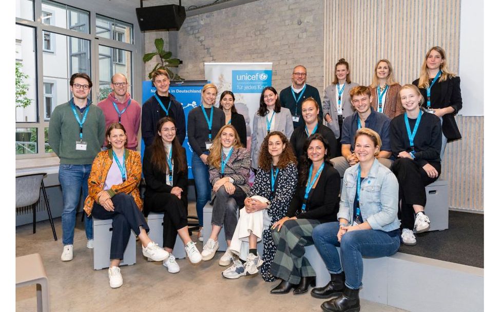 UNICEF NextGen: Gruppenbild der Mitglieder. 