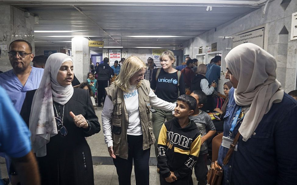 UNICEF-Exekutivdirektorin Catherine Russell in Gaza