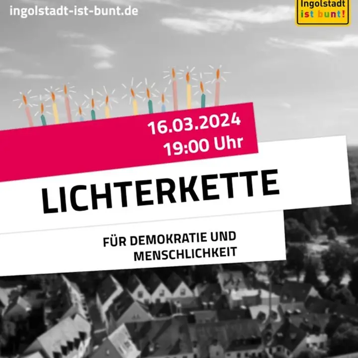 Lichterkette Für Demokratie und Menschenrechte