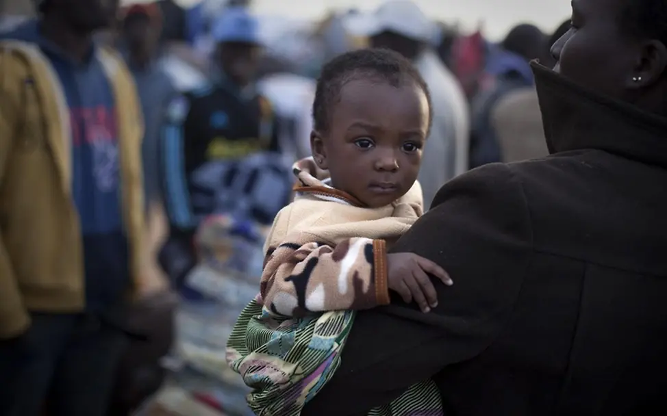 Flüchtlingslager an der Grenze zu Libyen. © UNICEF/Ramoneda Flüchtlingslager an der Grenze zu Libyen. © UNICEF/Ramoneda
