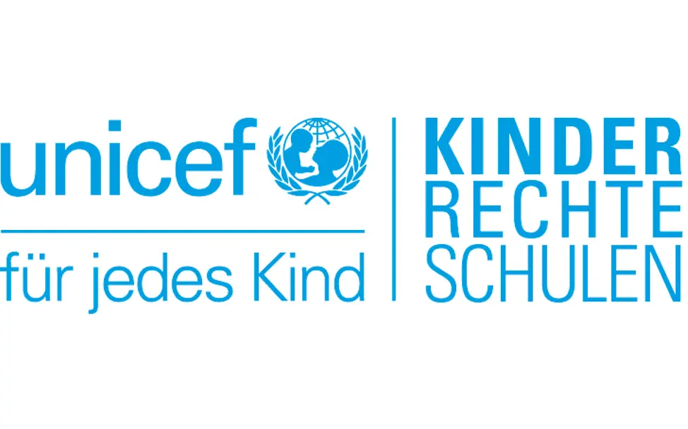 Logo Kinderrechteschulen GC_Kinderrechte_Logo_Cyan_rechts_230517