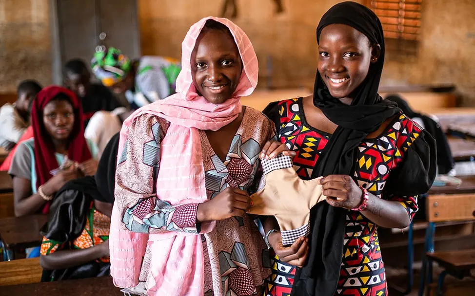 Menstruationsgesundheit in Schulen weltweit | UNICEF/Keïta Menstruationshygiene in Mali