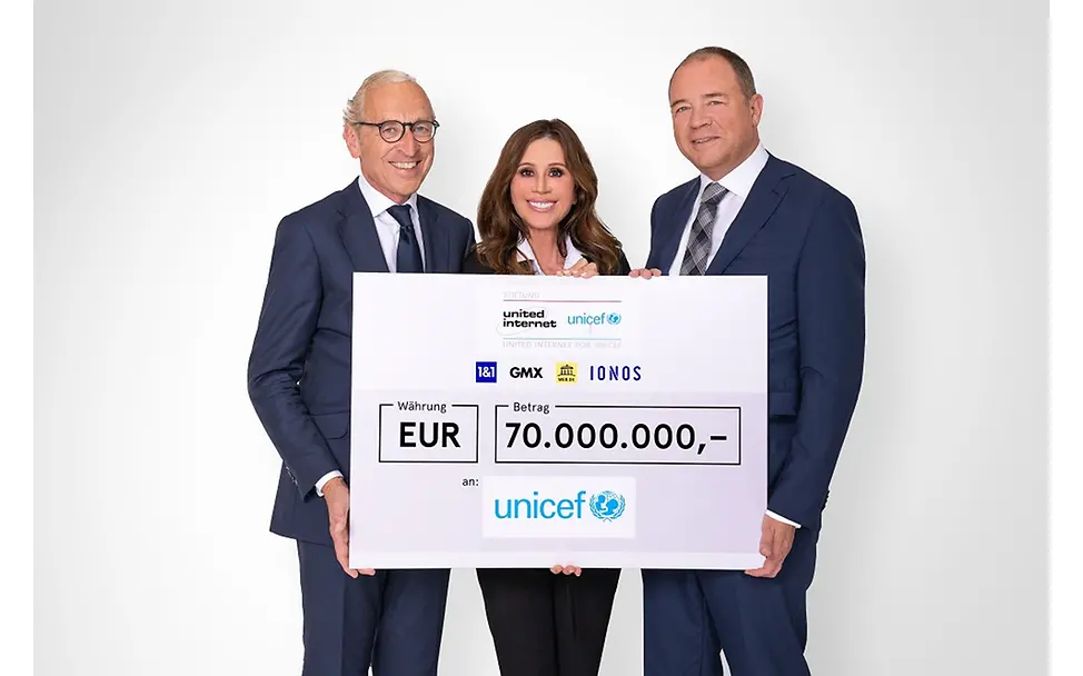 70 Millionen Euro für Kinder in Not | Matthias Roess / 1&1 Stiftung „United Internet for UNICEF“: 70 Millionen Euro für Kinder in Not