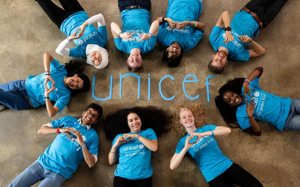 Participiants at the annual meeting of UNICEF University Clubs (Hochschulgruppen/HSG) in Aachen.