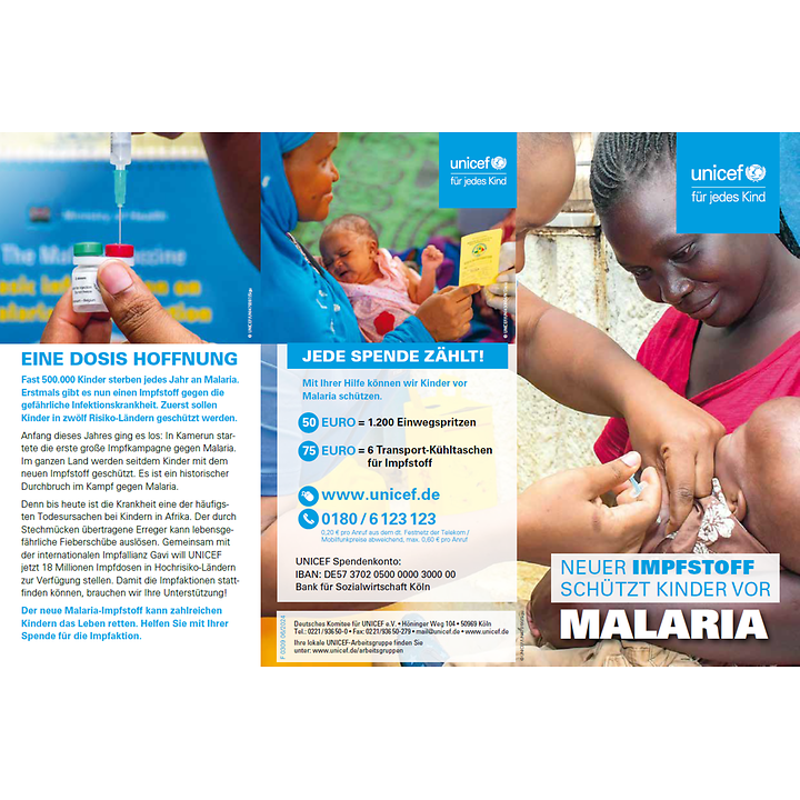 Titelbild Prospekt "Malaria"