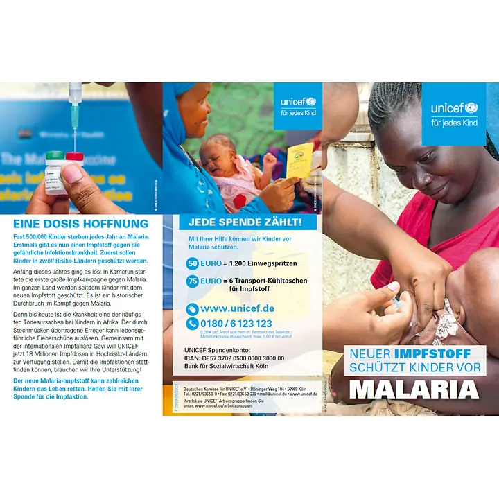 Prospekt "Malaria" Titelbild Prospekt "Malaria"