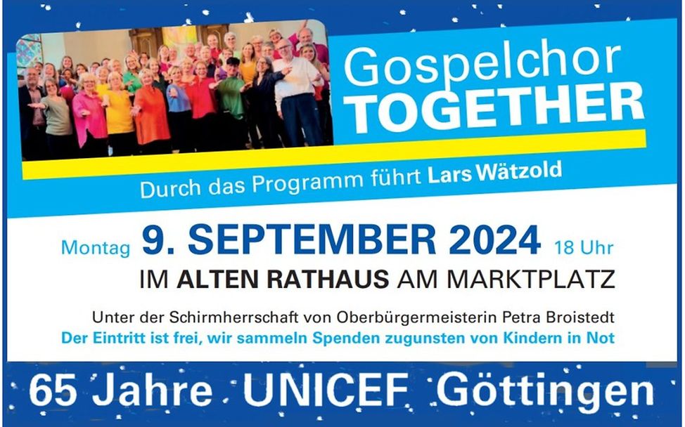 Feier 65 Jahre UNICEF Göttingen