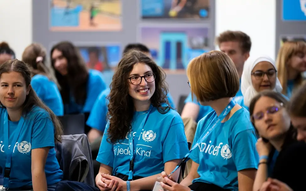 Teilnehmer des jährlichen Treffens der UNICEF-Hochschulgruppen in Aachen. | © UNICEF/UNI585143/Etges Teilnehmer des jährlichen Treffens der UNICEF-Hochschulgruppen in Aachen.
