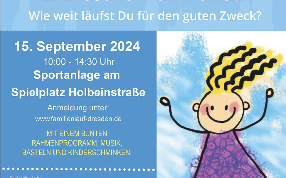 Flyer vom 12. Dresdner Familienlauf