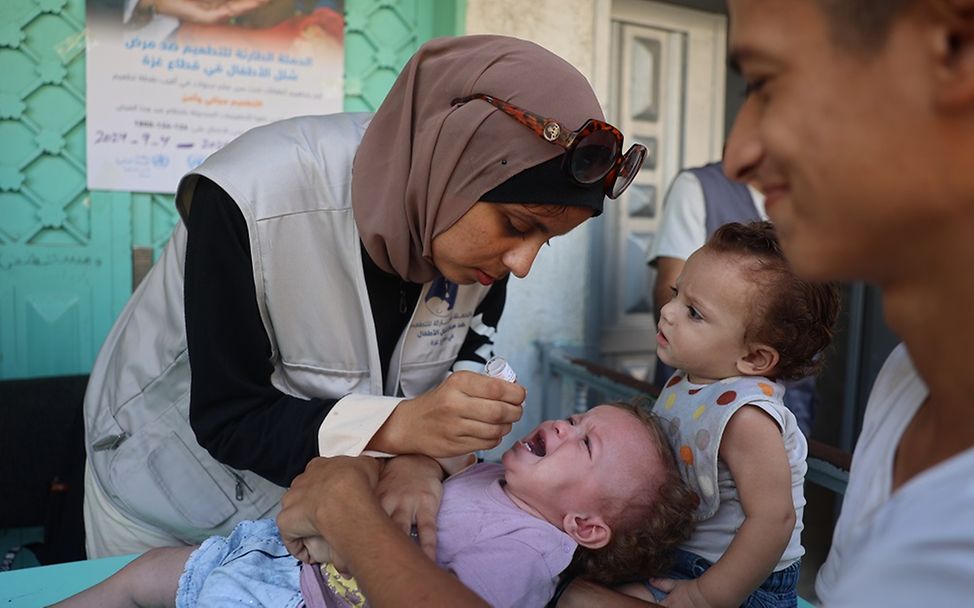 Polio-Impfkampagne in Gaza