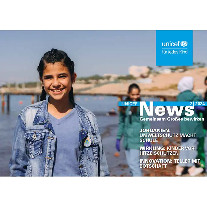UNICEF News 2-24 Coverbild der UNICEF News 2-24