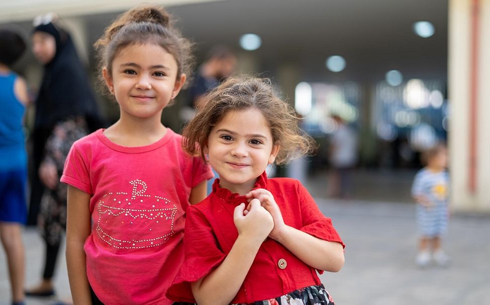 Libanon Kinder: Porträt von zwei Mädchen