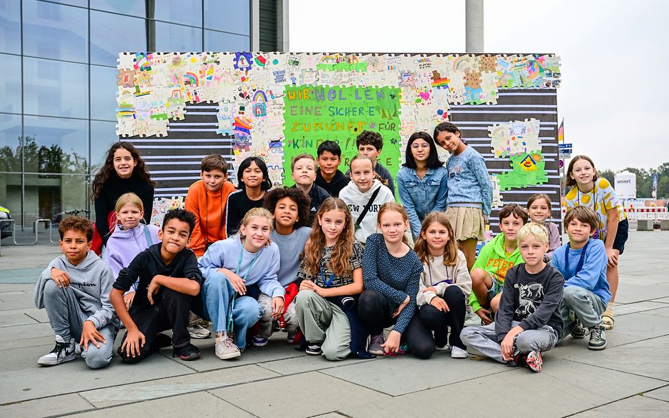 Kinderpolitik: Kinder am Weltkindertag in Berlin