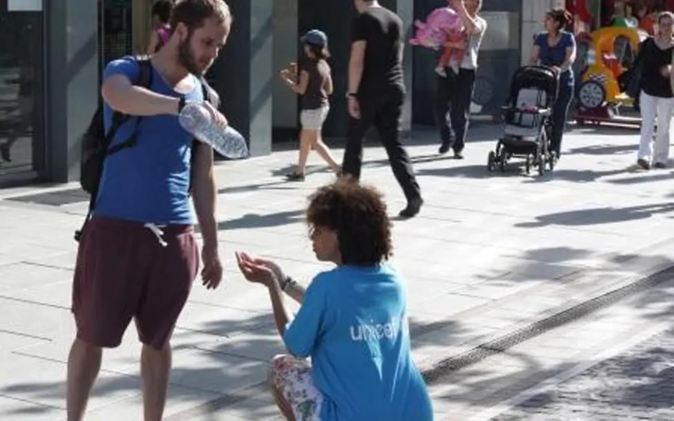 Leere Wasserflasche, Frankfurt. ©UNICEF Leere Wasserflasche, Frankfurt. ©UNICEF
