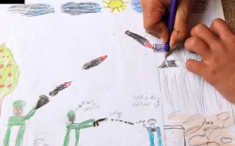 Zeichnung von Samia aus Syrien | © UNICEF Kinderzeichnung Syrien