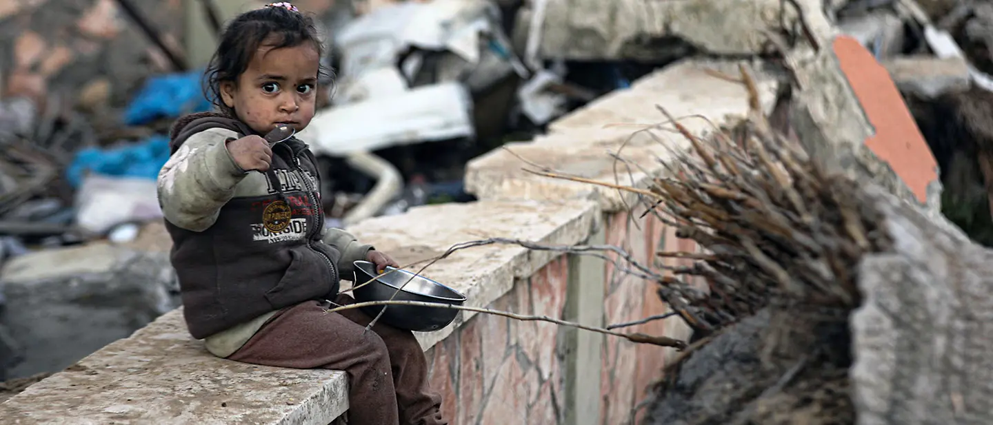Gaza spenden: Die Kinder leiden Hunger. Es droht eine Hungersnot. 