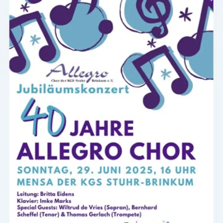 Jubiläum Allegro Chor Jubiläum Allegro Chor