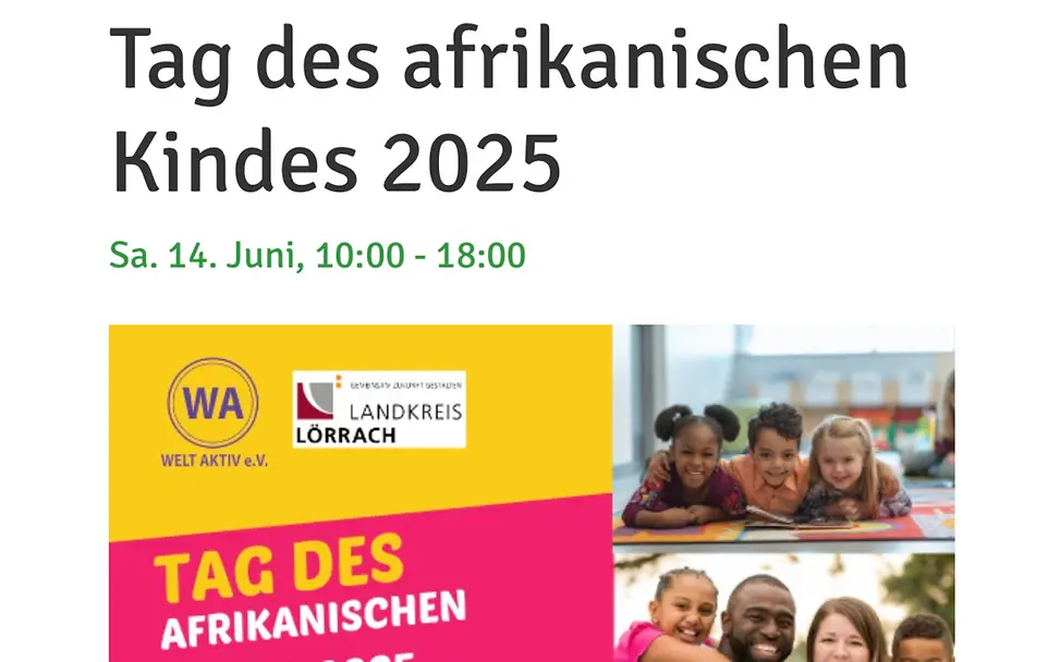 Tag des afrikanischen Kindes 