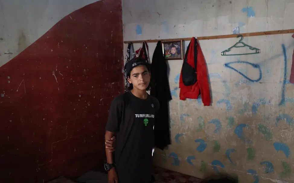 Kinder Gaza: Ibrahim hat seinen geliebten Vater verloren.