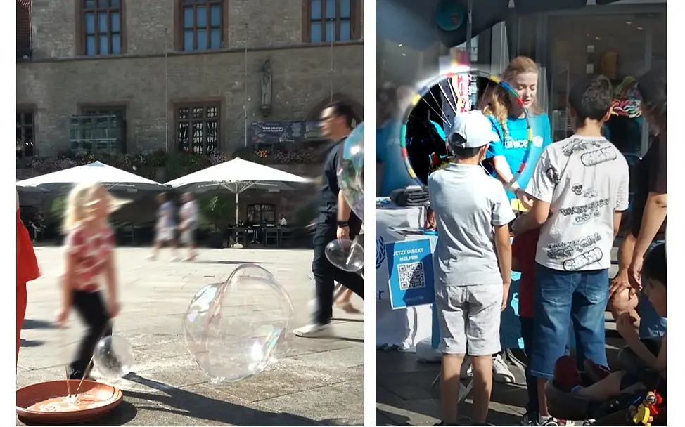 Seifenblasen und unser Glücksrad