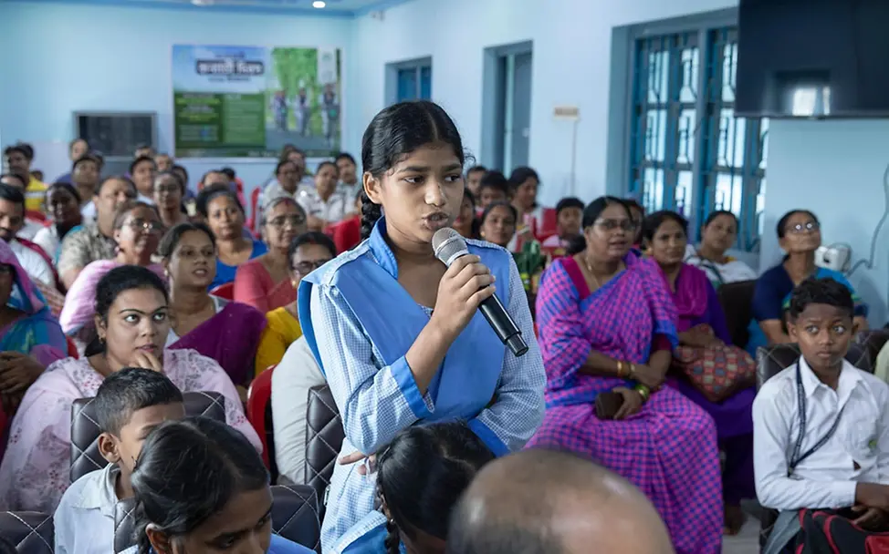 Mehek (15) setzt sich für Kinderrechte und den Schutz von Kindern ein. | © UNICEF/UNI841985/Biswas Kinderehe: Indien