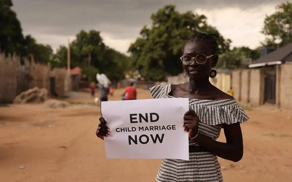 Schüler*innen setzten sich gegen Kinderehe ein. | © UNICEF/Rooftop Productions Kinderehe: Südsudan UNICEF.