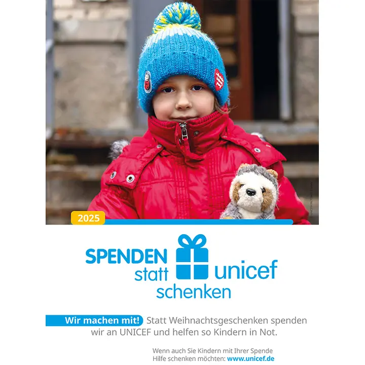 Aktionsplakat Spenden statt schenken Aktionsplakat Spenden statt schenken