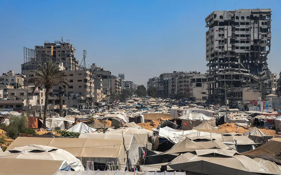 Gaza Waffenruhe: Das Al-Rimal-Flüchtlingslager mitten im Gazastreifen. 