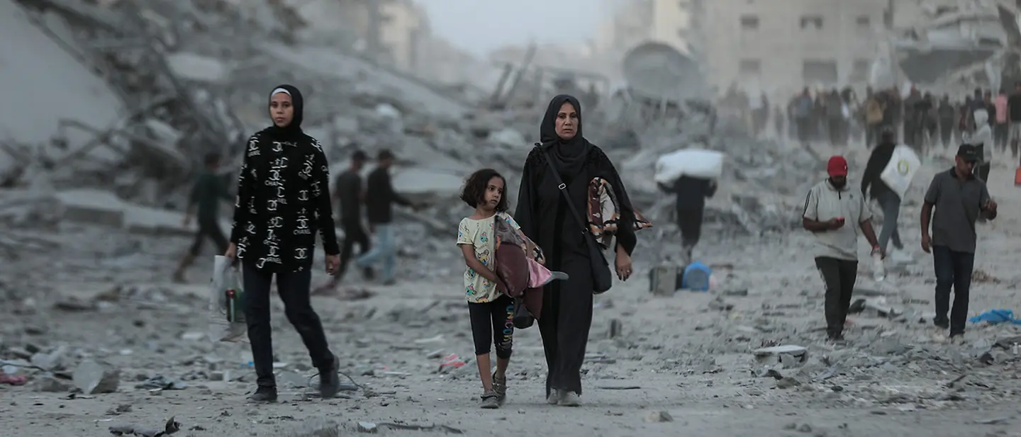 Gaza: Familien kehren nach Beginn der Waffenruhe in den Norden Gazas zurück.