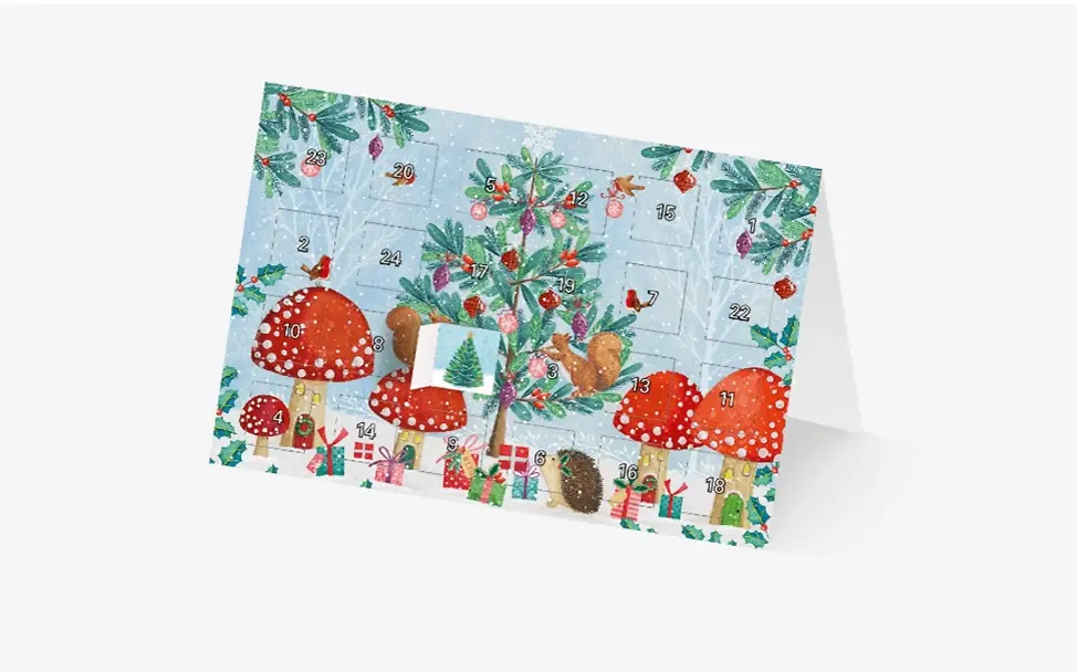 Karte aus dem Adventskalender-Kartenset | © Emma Freeman, courtesy of Bright Art Licensing Karte aus dem Adventskalender-Kartenset