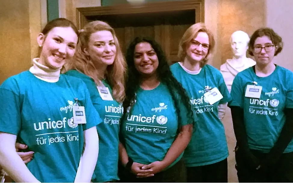 Engagierte der UNICEF-Hochschulgruppe am 27.11.2025 | Marina Baranova Benefizkonzert 