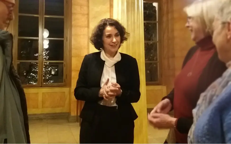 Nach dem Konzert: Noch Zeit für eine Plauderei mit viel Sympathie