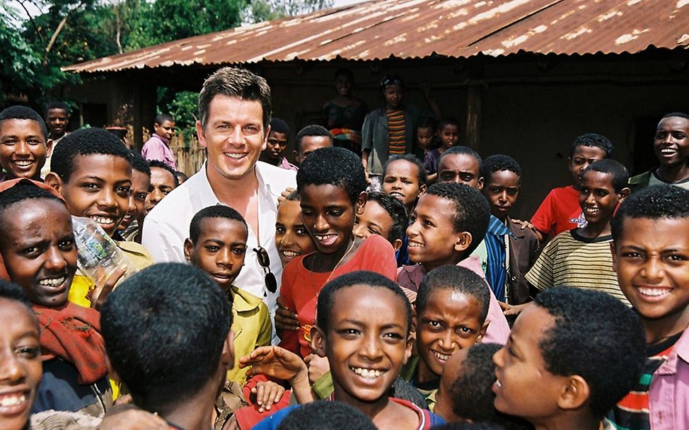 Markus Lanz in Äthiopien. ©UNICEF/Berger