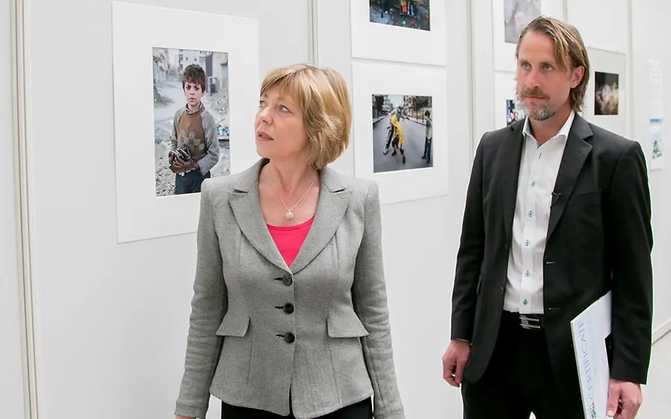 Daniela Schadt und Niclas Hammarström | © UNICEF Dt/Carsten Koall Daniela Schadt und Niclas Hammarström UNICEF-Foto des Jahres 2013.
