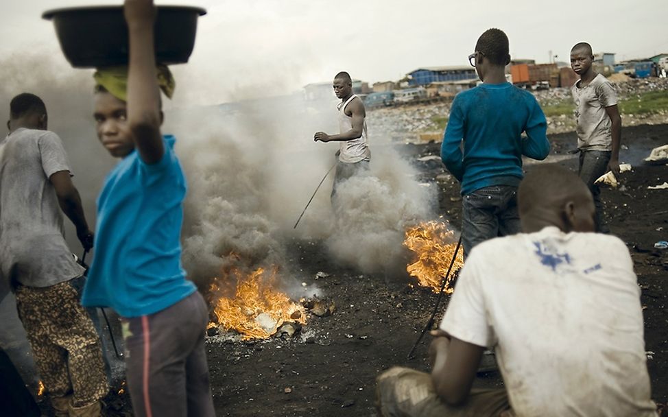 Ghana: Waste export to Africa. | © Kai Löffelbein/University of Applied Sciences and Arts, Hannover