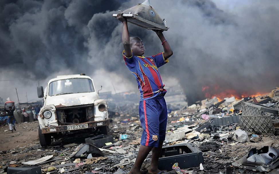 Ghana: Waste export to Africa. | © Kai Löffelbein/University of Applied Sciences and Arts, Hannover