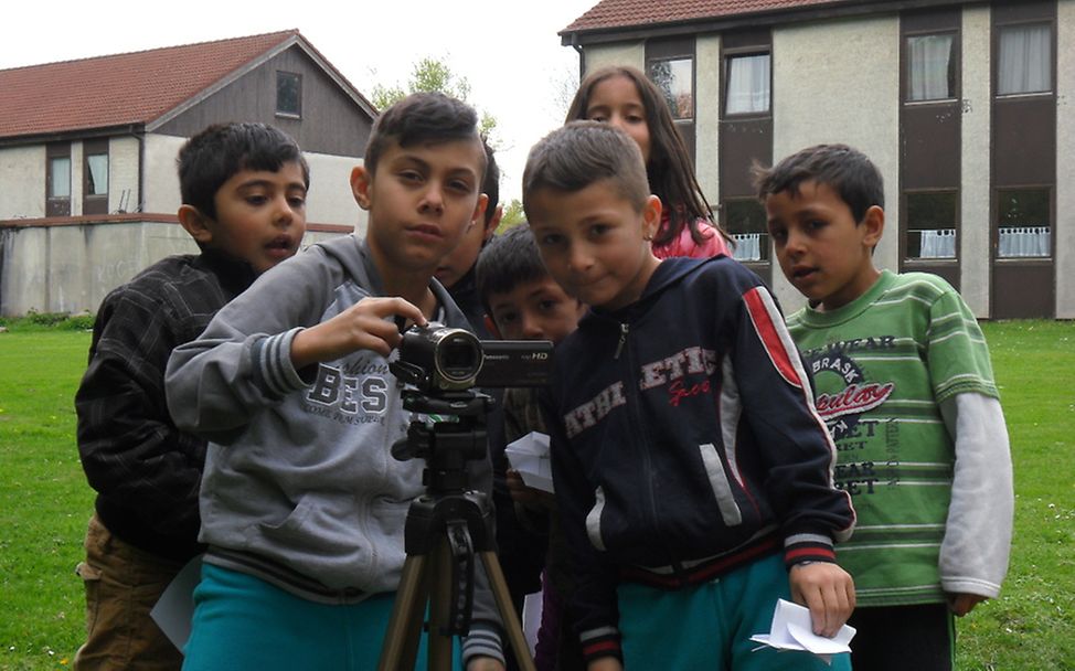 OneMinutesJr-Workshop mit Flüchtlingskindern in Recklinghausen