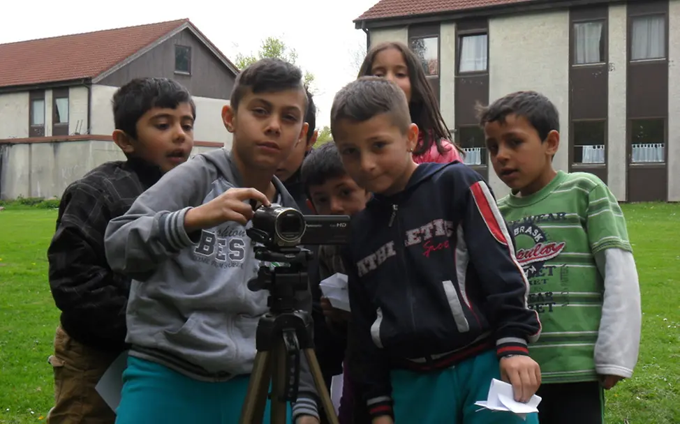 OneMinutesJr-Workshop in Recklinghausen | ©UNICEF/Schüpp OneMinutesJr-Workshop mit Flüchtlingskindern in Recklinghausen