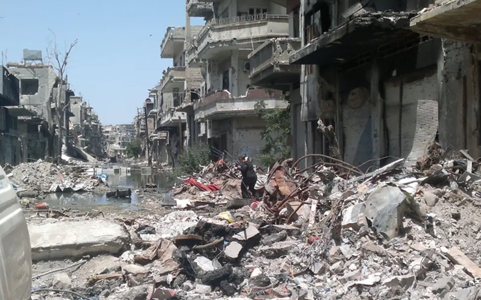 Zerstörte Wohnhäuser in Altstadt von Homs | © UNICEF/Ali Homs: Zerstörte Wohnhäuser in der Altstadt