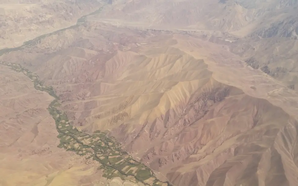 Das Ahangaran-Tal aus der Luft | ©UNICEF/Schüpp Ahangaran-Tal in Afghanistan