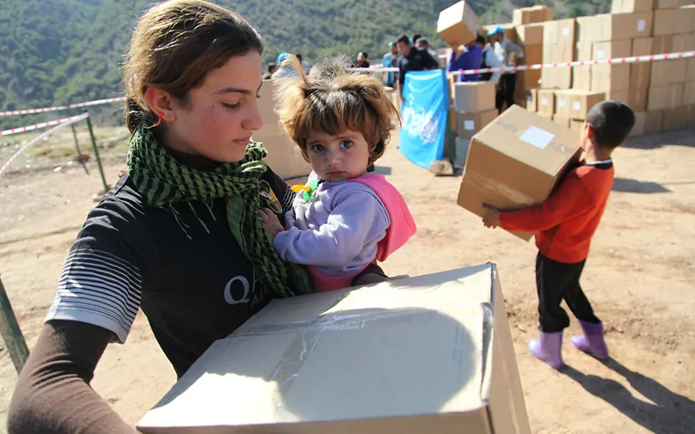 Winterhilfe Irak: UNICEF verteilt warme Kleidung | © UNICEF Iraq/Khuzaie Winterhilfe Irak: UNICEF verteilt Hilfspakete