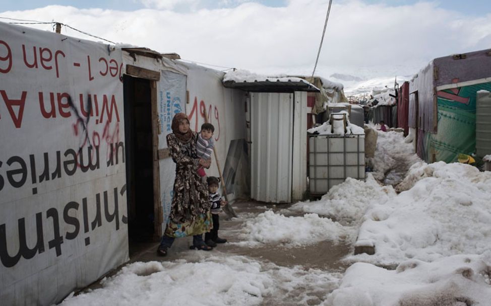 Libanon Flüchtlingscamp: Unterkünfte bieten kaum Schutz